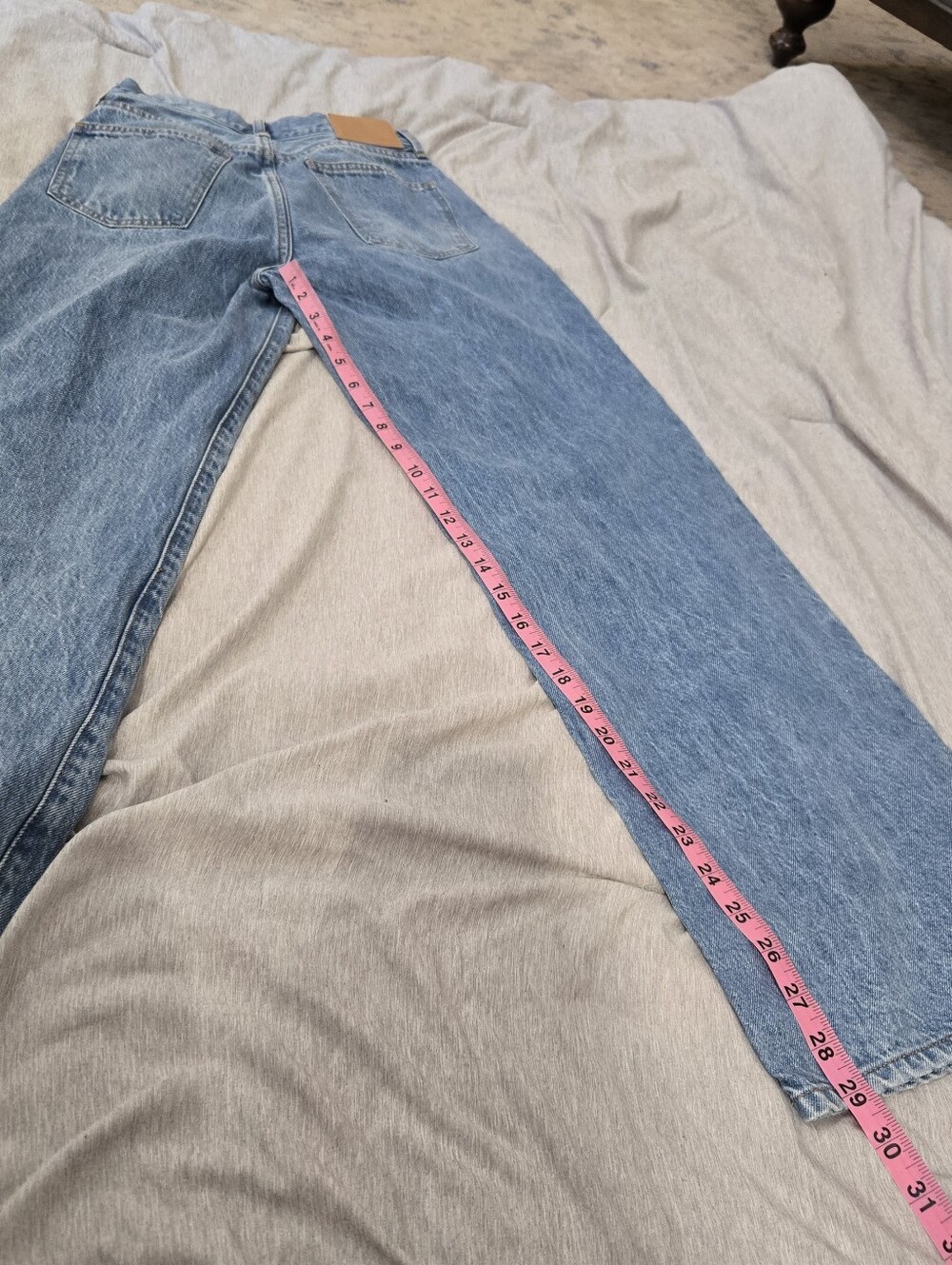 Denim Forum High-Rise Wide Leg Jeans - Light Blue - Picture 4 of 4